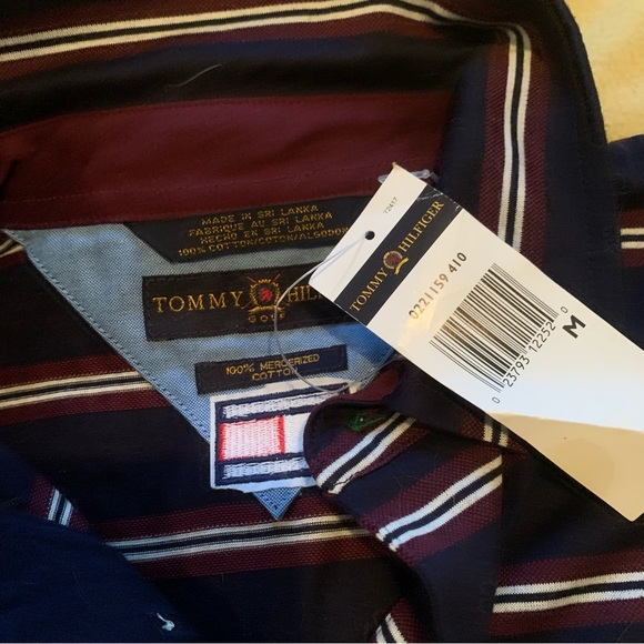 NWT Tommy Hilfiger striped collared shirt. Medium - Picture 4 of 5